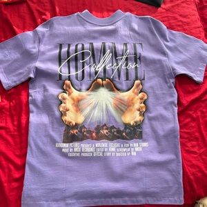 Homme collection purple graphic tee